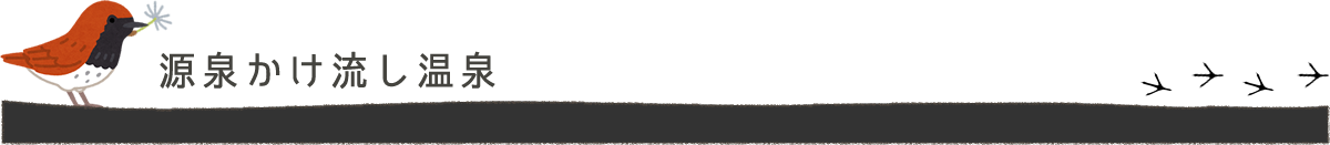 源泉かけ流し温泉